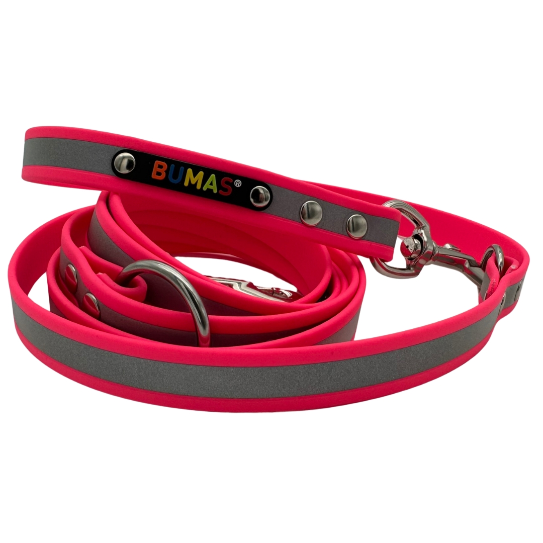 BUMAS reflektierende Leine aus Biothane